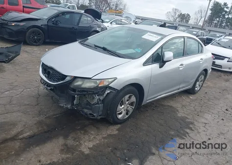 2013 Honda Civic Lx из США, поврежденный, VIN 19XFB2F50DE240164